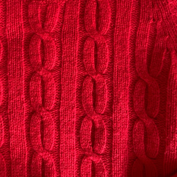 Vintage cable knit Scottish Shetland Wool Sweater - Picture 3 of 5